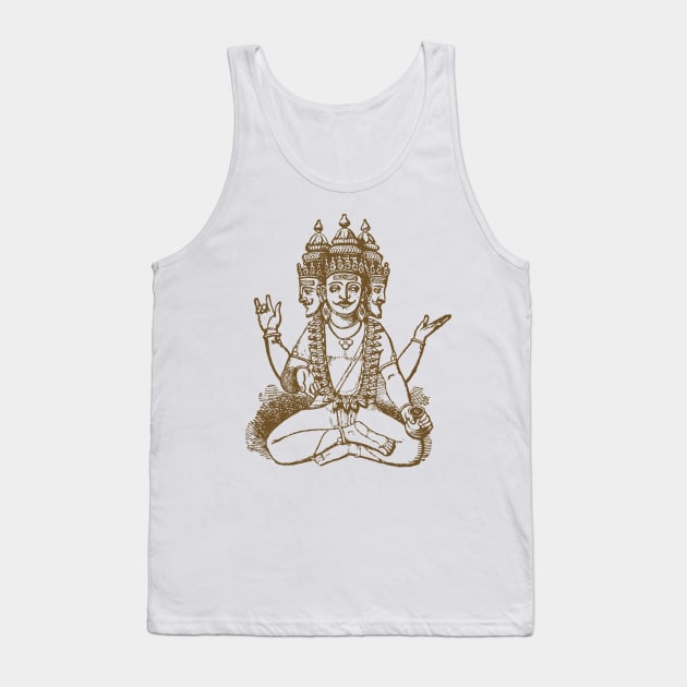 Brahma Indian Deity - God V2 Tank Top by Wear Your Story